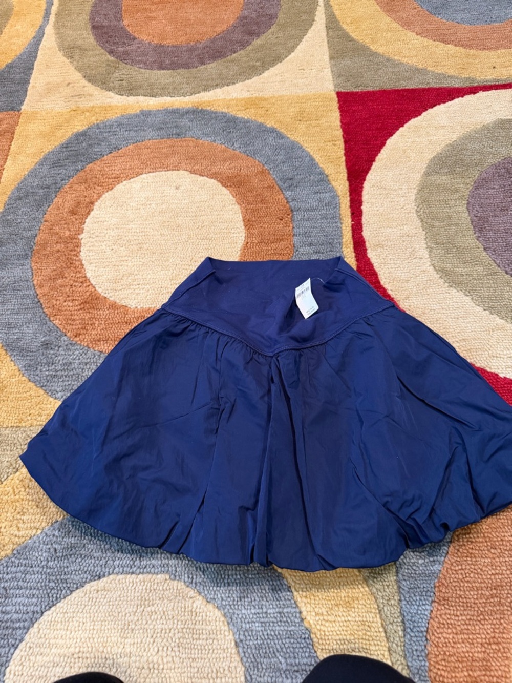 NWT Offline By Aerie Bubble Hem Mini Skort Navy Blue Size Small